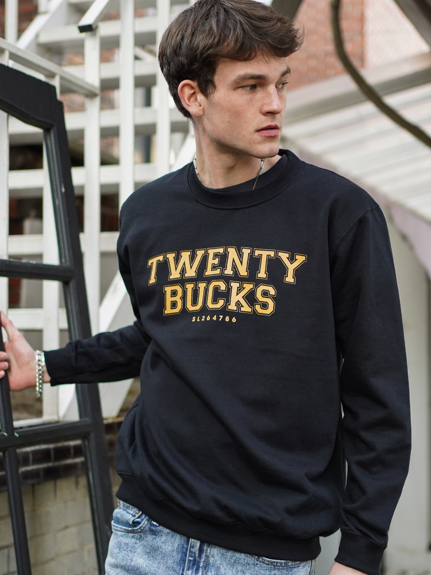 Twenty Bucks Sweatshirt Gold Rush - TBM-301 - BK